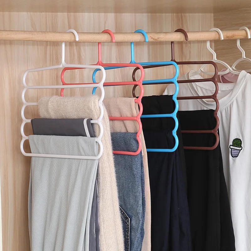 Description Picture 3 of itemClothes Hanger, Trousers Hanger, Storage Rack, Wardrobe Closet Organizer, 5 Layers Pants Holders, Clothing Hangers Wholesale