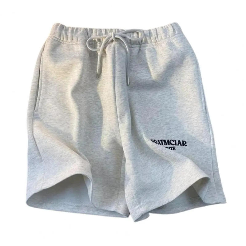 Description Picture 2 of itemSummer Men's Shorts Letter Embroidered Drawstring Elastic Waist Loose Pocket Vacation Beach Sports Casual Shorts