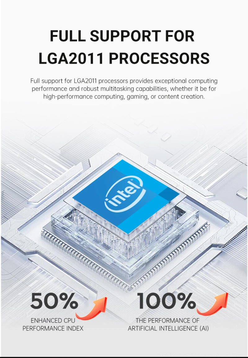 Description Picture 6 of itemQIYIDA X99 motherboard TPM 2.0Interface LGA 2011 3 with NVME NGFF M.2 Support 4 channels X99 C612chip DDR4 Memory SATA3.0 USB3.0