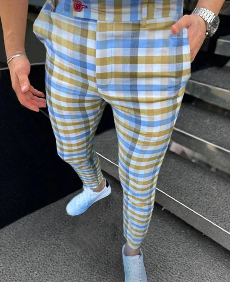 Description Picture 5 of item2024 Four Seasons Suit 3D Block Printed Pants Casual Versatile Trendy Men's Outdoor Versatile Men's Pants MR7