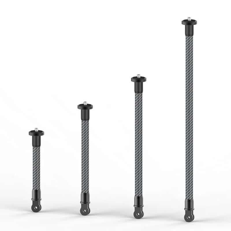 Description Picture 5 of itemCarbon Fiber Extension Rod for Tripods Monopod Fill Light Extension Poles Camera Extenders 1/4 Extend Pole Selfie Helmet Stick