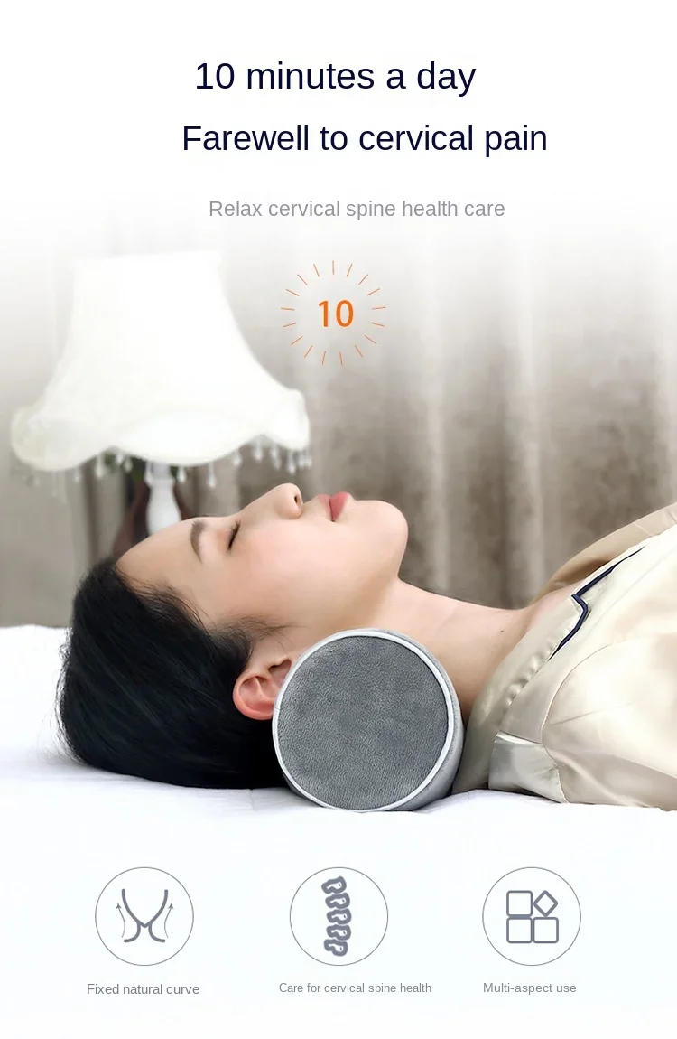 Description Picture 2 of itemMemory Foam Round Pillow Neck Spine Lumbar Protection Pillow Maternity Pillow Soft Sleeping Orthopedic Pillows Bedding Pillow 이불