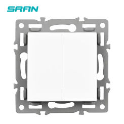 SRAN 2Gang Light switch Module Accessories With Iron Plate Suitable For SRAN F Series 82mm Panels,110-250V