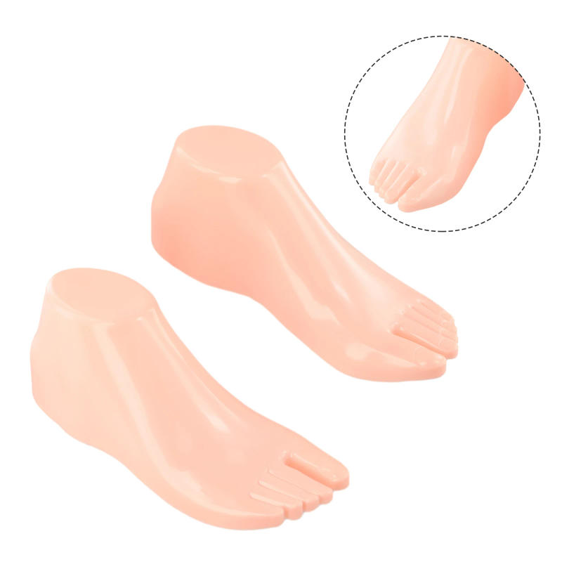 Description Picture 4 of item1 Pair Hard Plastic Foot Models 22*7.6*8.5cm Foot Model For Stuffing Shoes Mannequin Shoe Extension Tool Brand New