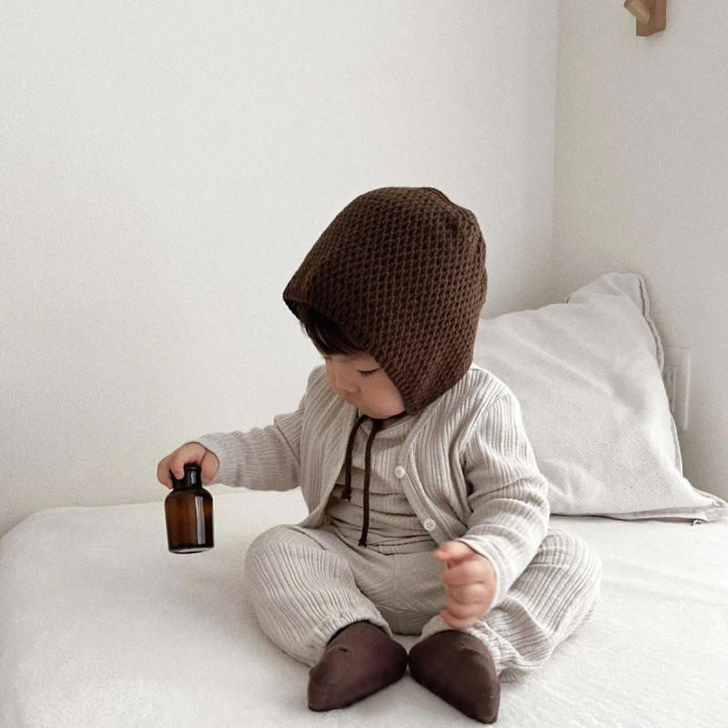 Description Picture 2 of item2025 Spring New Baby Long Sleeve Coat Solid Color Infant Girl Cotton Cardigan Kids Boys Casual Jacket Toddler Sunscreen Tops