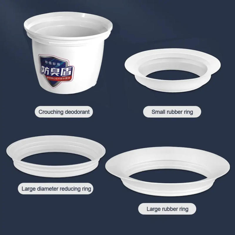 Description Picture 5 of itemAnti-Odor Squatting Pan Anti-smell Plug Plastic Deodorize Squatting Pit Smell Stopper Prevent Sewage Overflow white