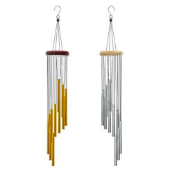 12 Tubes Wind Chimes Metal Wind Bells Nordic Classic Handmade Ornament Garden Patio Outdoor Wall Hanging Home Decor 8.5x59cm