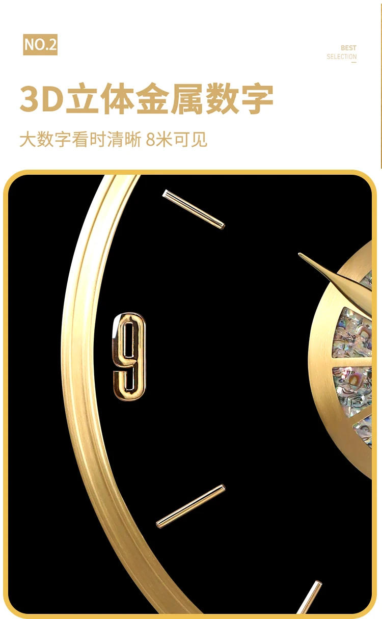 Description Picture 5 of itemMinimalist Glass Wall Clocks Modern Luxury Stylish Silent Wall Clocks Living Room Nordic Orologio Da Parete Home Decoration