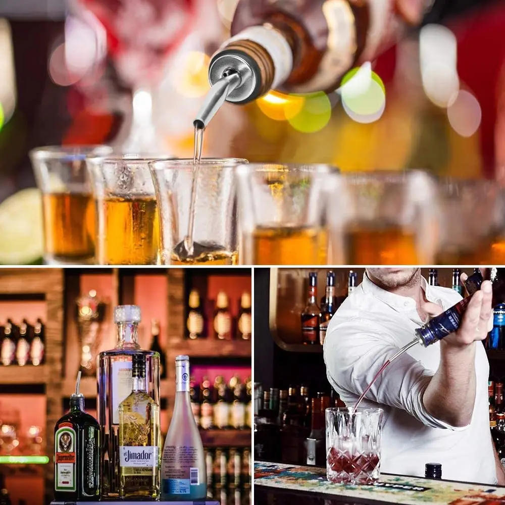 Description Picture 6 of item304 Stainless Steel Stopper For Bottle Wine Pour Bar Cocktail Shaker Fancy Shaker Mouth Bottle Stopper Drain Bar Accessories