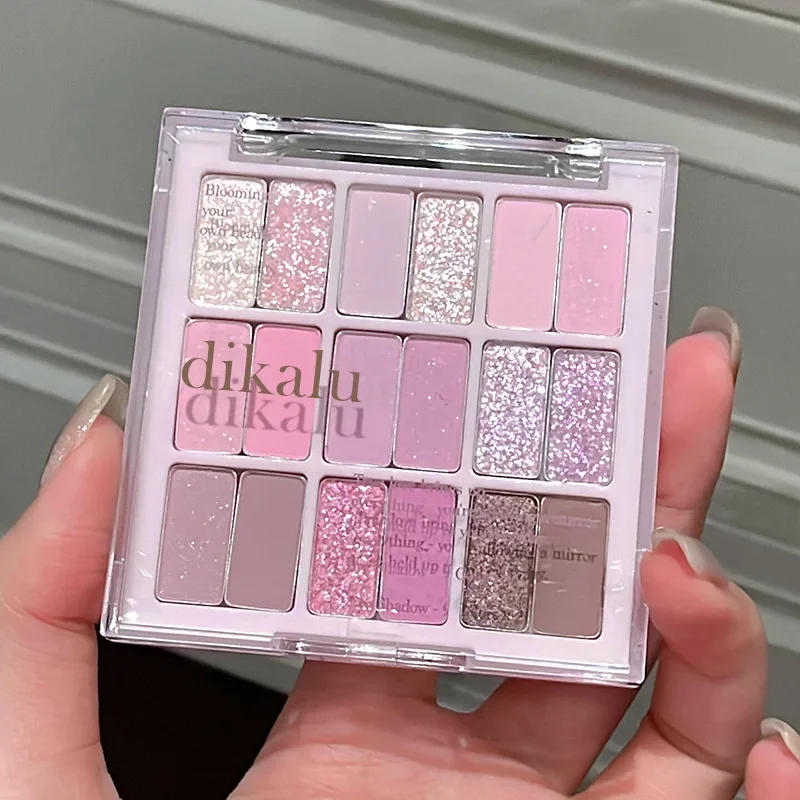 Description Picture 6 of item18 Colors Color Blocking Eyeshadow Palette Korean Makeup Summer Ice Cream Color Eyeshadow Pink  Purple Makeup Palette Cosmetics