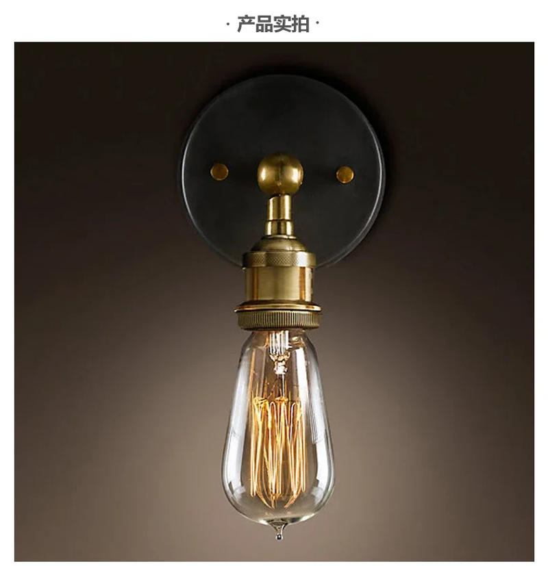 Description Picture 6 of itemAmerican Vintage Wall Lamp Retro Industrial Light Fixtures Home Decoration Loft Cafe Resturant Living Room Kitchen Bar Luminaria