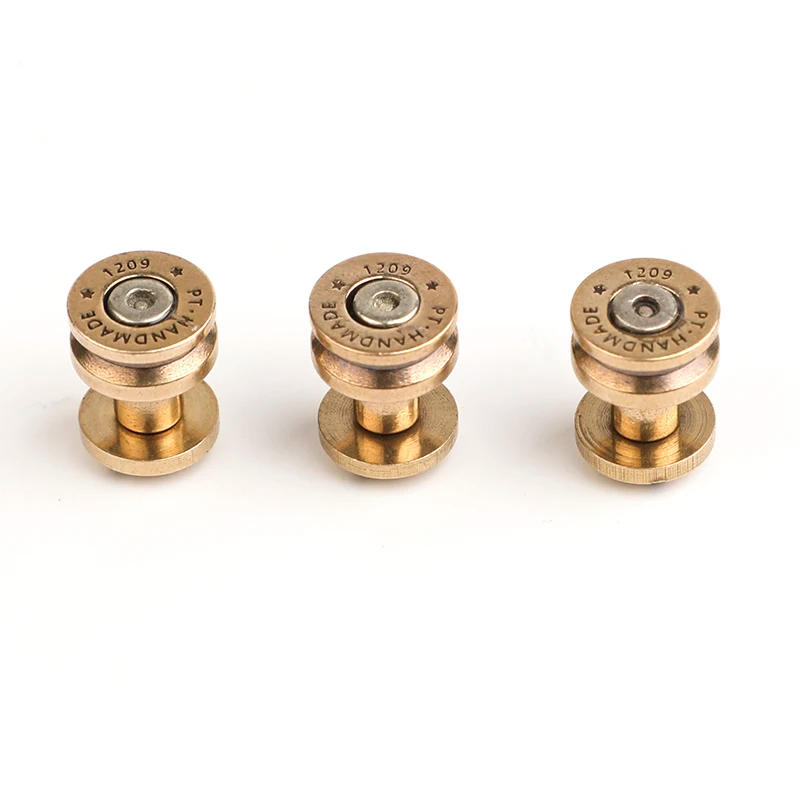 Description Picture 5 of item1pc Brass DIY Bag Buckle Handbag Round Head Lock Buckle LeatherCraft Sewing Hardware Bag Clasp Lock Durable Accessories