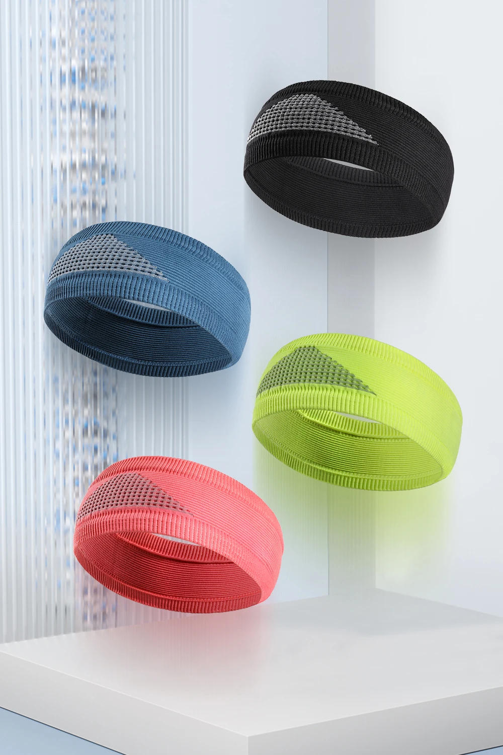 Description Picture 2 of itemHeadband Elastic Sports Sweatbands Gym Yoga Basketball Fitness Sweat Band Volleyball Tennis Cycling Running Hair Head Men Women