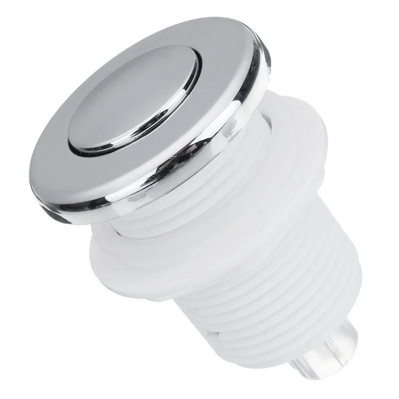 Description Picture 3 of item32mm Air Switch On Off Push Button 1m air hose For Bathtub Spa Garbage Whirlpool Pneumatic Micro Switch Toggle Home Kit
