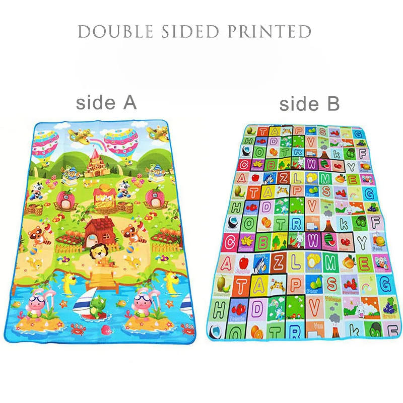 Description Picture 2 of itemBaby Play Mat Educational Toy for Children Crawling Carpet Game Activity Gym Playground Doubel Sided Printed Kids Rug Foam Floor