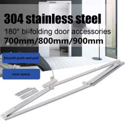 700/800/900mm Wide Sliding Door Stainless Steel Hinge Hardware Compack 180 Degrees s Double Folding Door Hinge