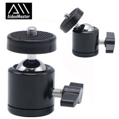 1/4" Ball Head Screw Tripod Mount 360 Rotating Mount Base Adapter for Camera Tripod Monopod Camcorder Light Stand Accessories