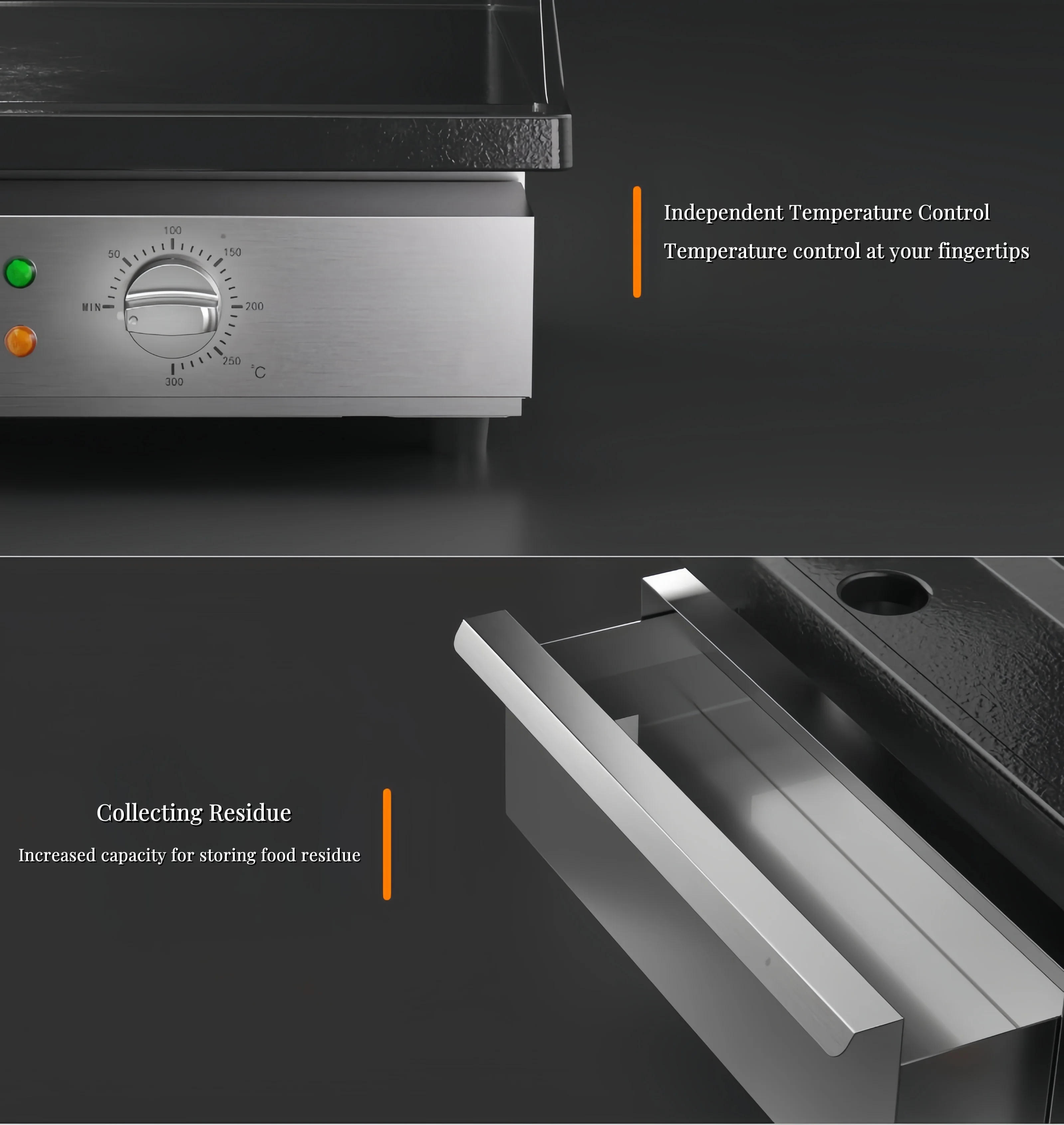 Description Picture 5 of itemStainless Steel Power Smokeless Teppanyaki Hamburger Electric Grills Electric Griddles Machine  Indoor for Gastronomy