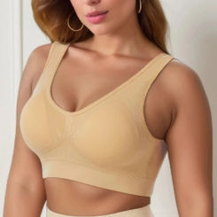 Women's Wireless Push Up Comfortable Breathability High Stretch High Support Removable Padding Yoga @W10