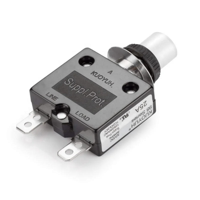 Description Picture 2 of itemKUOYUH 98 Series 250V 25A Manual Reset Overload Protector Switch Motor Operator Circuit Breaker For Marine Truck