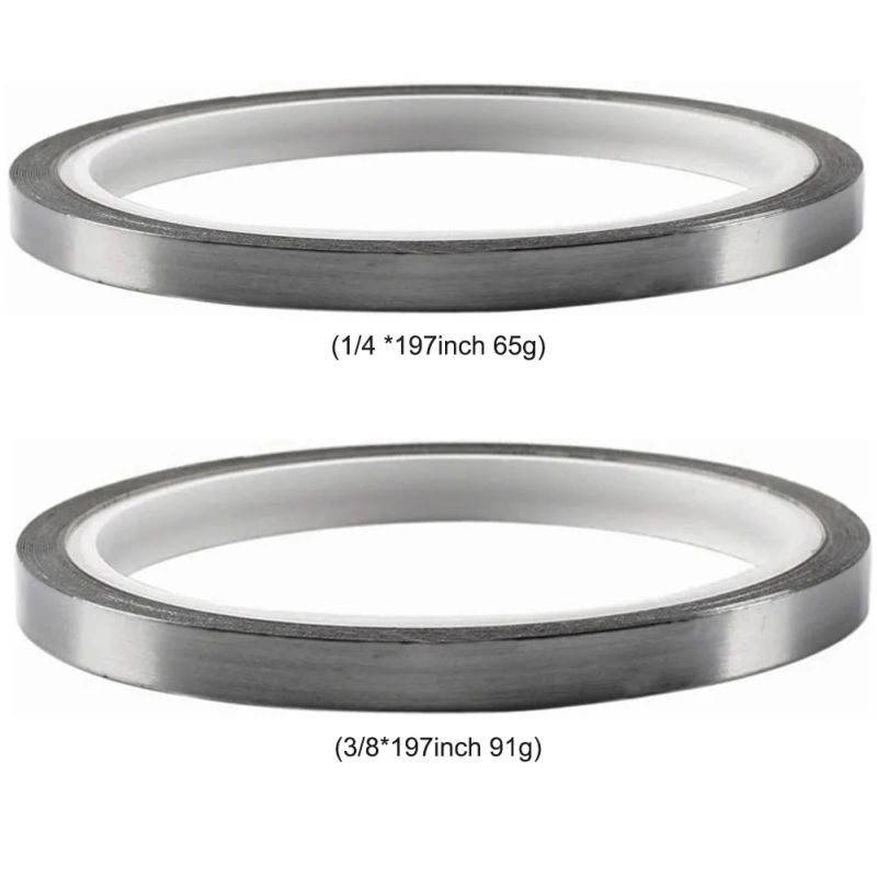 Description Picture 5 of item65g/91g Golf Lead Tape 1/4x197in and 3/8x197in Available Self-Adhesive Fit All Wood Irons Putter Wedge Clubs Head