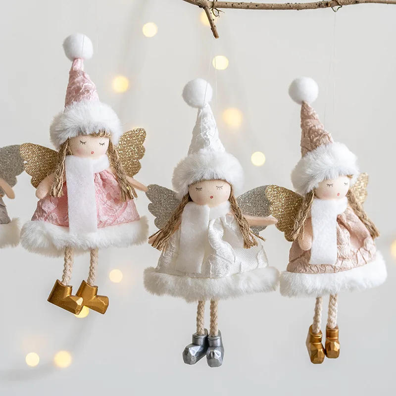 Description Picture 4 of item2023 Navidad Christmas Angel Dolls Xmas Tree Pendant Ornaments 2024 New Year Gifts Christmas Decoration for Home Natal Noel Deco