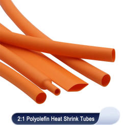 1~10m Orange Heat Shrink Heatshrink Tube 2:1 Diameter 1mm ~ 50mm Tubing Sleeving DIY Wrap Wire Repair Cable Protecctor
