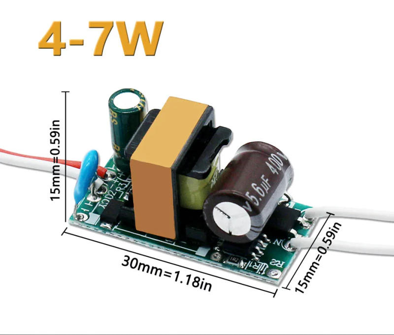 Description Picture 4 of itemLED Isolation Driver AC100-265V 2-3W 3-5W 4-7W 8-12W 12-18W 18-24W Drive Power 250mA LED Downlight Bulb Lighting Transformer DIY