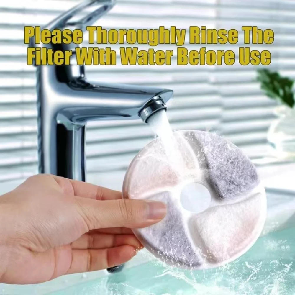 Description Picture 5 of item4/12setReplacement Activated Carbon Filter Cat Water Fountain Filters For Cat Water Drinking Fountain Dispenser Replaced Filters