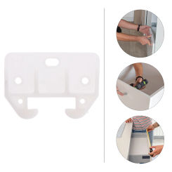 10 Pcs Bedside Table Dressing Drawer Rail Parts Dresser White Nightstand Furniture Slides 58X41CM Plastic Track Guides