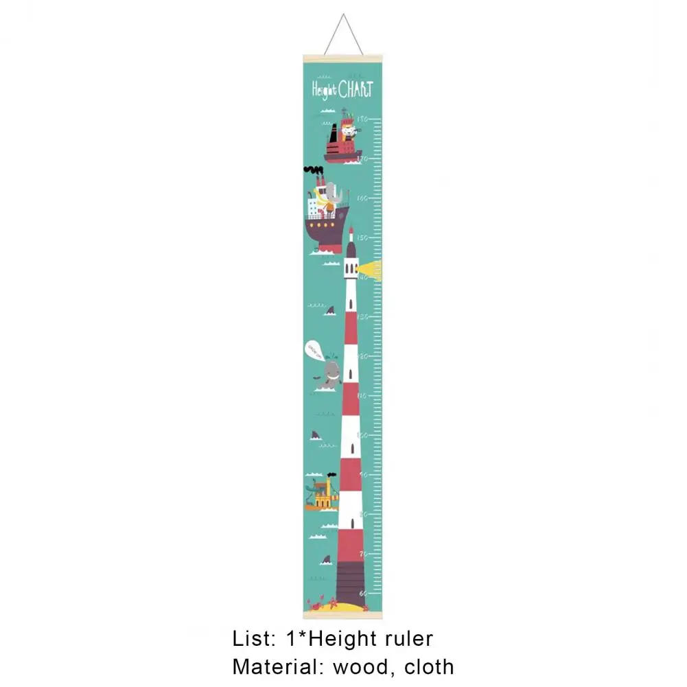 Description Picture 3 of itemChild Growth Up Chart Indicator Non Woven Fabric Height Ruler Wall Sticker for Measure Boys Girls Living Room Hanging Home Decor