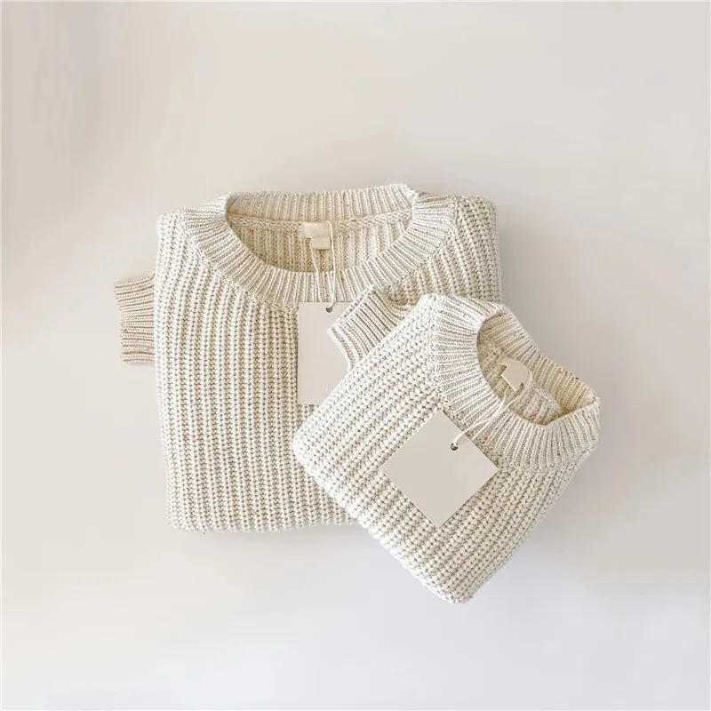 Description Picture 6 of itemAutum Winter Baby Sweater Loose Style Knitted Baby Boy Girl Clothes Round Neck Kid Toddler Girl Boy Pullover Baby Outerwear