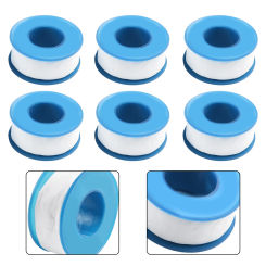 Adhesives & Sealers Tape PTFE White Threaded Sealing Plumbers Water, Air Or Gas Lines Tight Home Decoration 20m X 16mm 6Pcs
