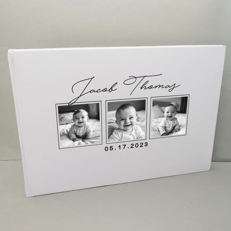 Description Picture 2 of itemCustomized Baby Baptism Guestbook Custom Rustic Memory Baptism Guest Signature Guest Book Personalized Baby Album Birthday Party