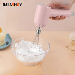 Portable Electric Food Mixer Wireless Hand Blender 3 Gear Speeds High Power Dough Blender Egg Beater Baking Kitchen Mixer Tools