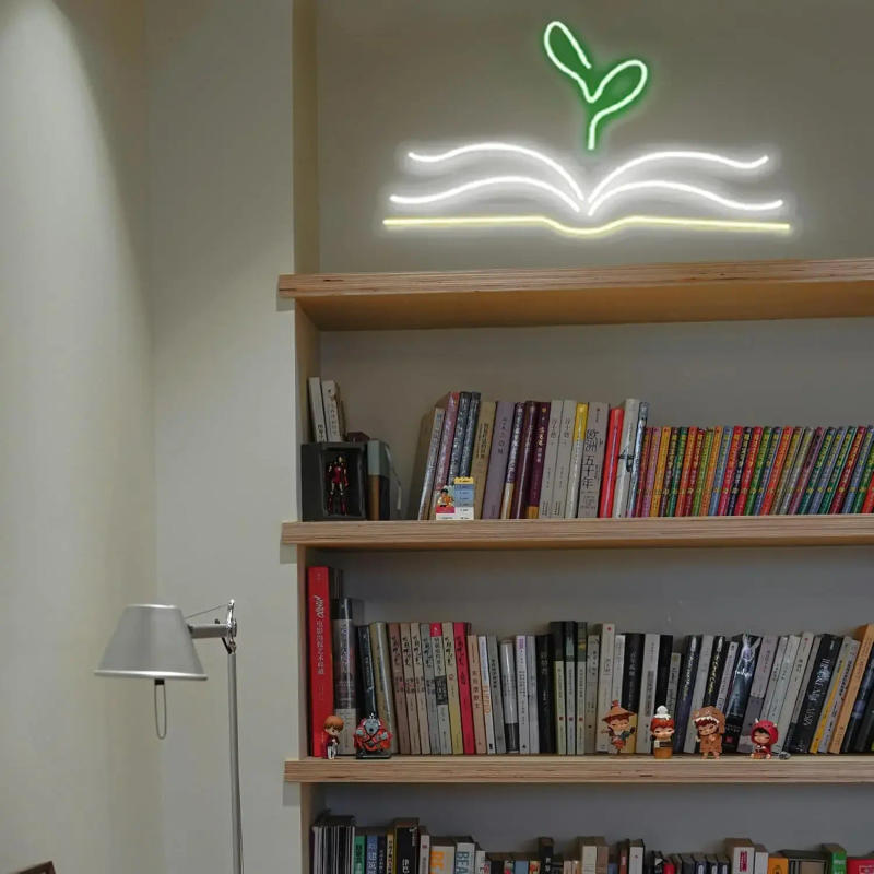 Description Picture 5 of itemBook Neon Signs for Wall Decor, Library Led Neon Light Signs Birthday Gifts Neon for Bedroom Bar Party Library Wall Decoration