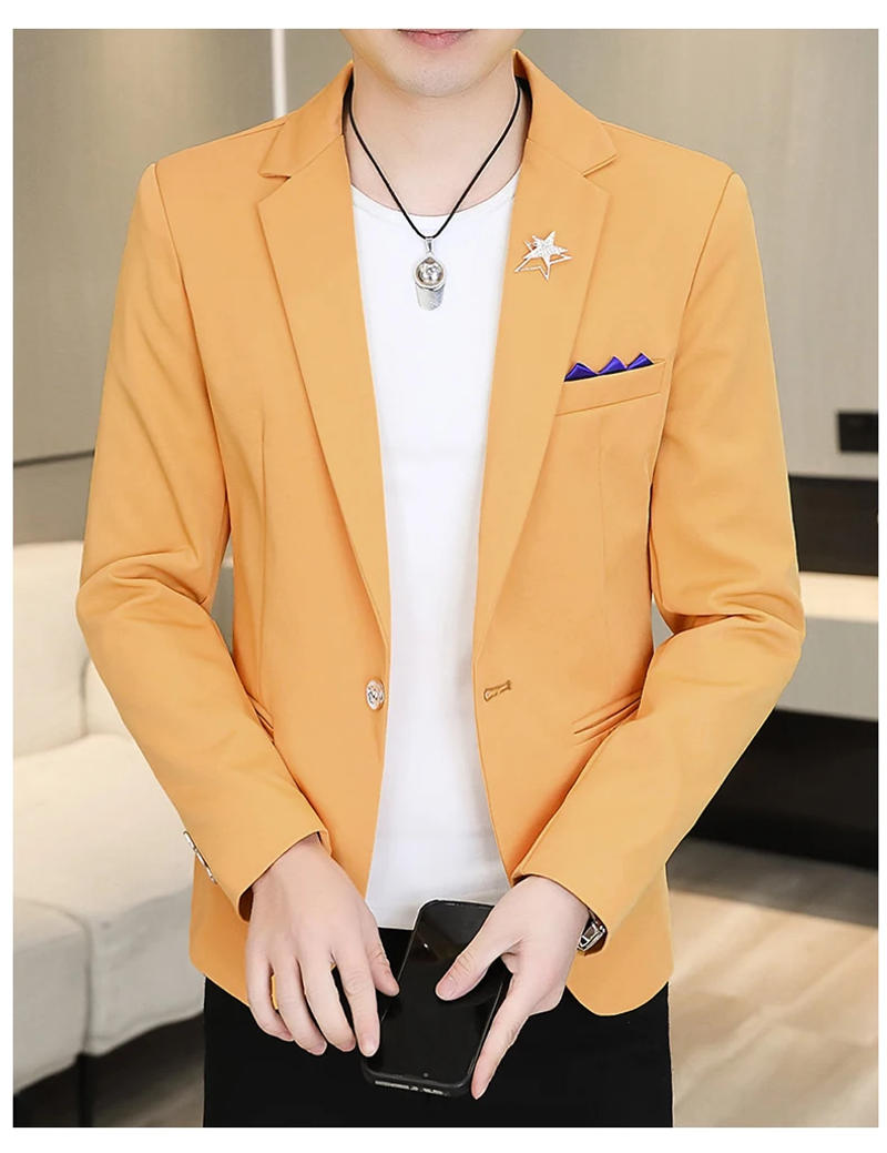 Description Picture 4 of itemThe Main Promotion of New Explosive Suit Fashion Coat Casual + Everything + Personality + Wedding Comfortable Men's Clothing