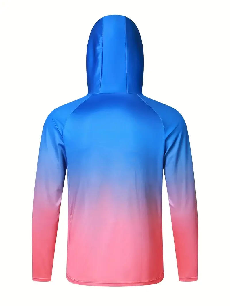 Description Picture 6 of itemFishing Hoodie Shirts with Mask Men Long Sleeve Sweatshirt Uv Protection  Moisture Wicking Fishing Clothing