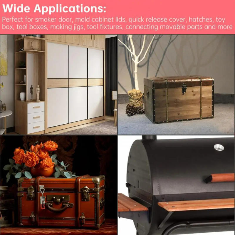 Description Picture 2 of itemAdjustable Cabinet Boxes Lever Handle Lock Hasp Toggle Catch Toggle Clamp for Sliding Door Furniture Hardware