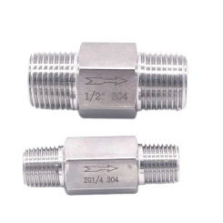 GOGO male thread Check valve ZG 1/4" 1/2" inch stainless steel 304 acid-proof Pneumatic hydraulic one-way Single check valve