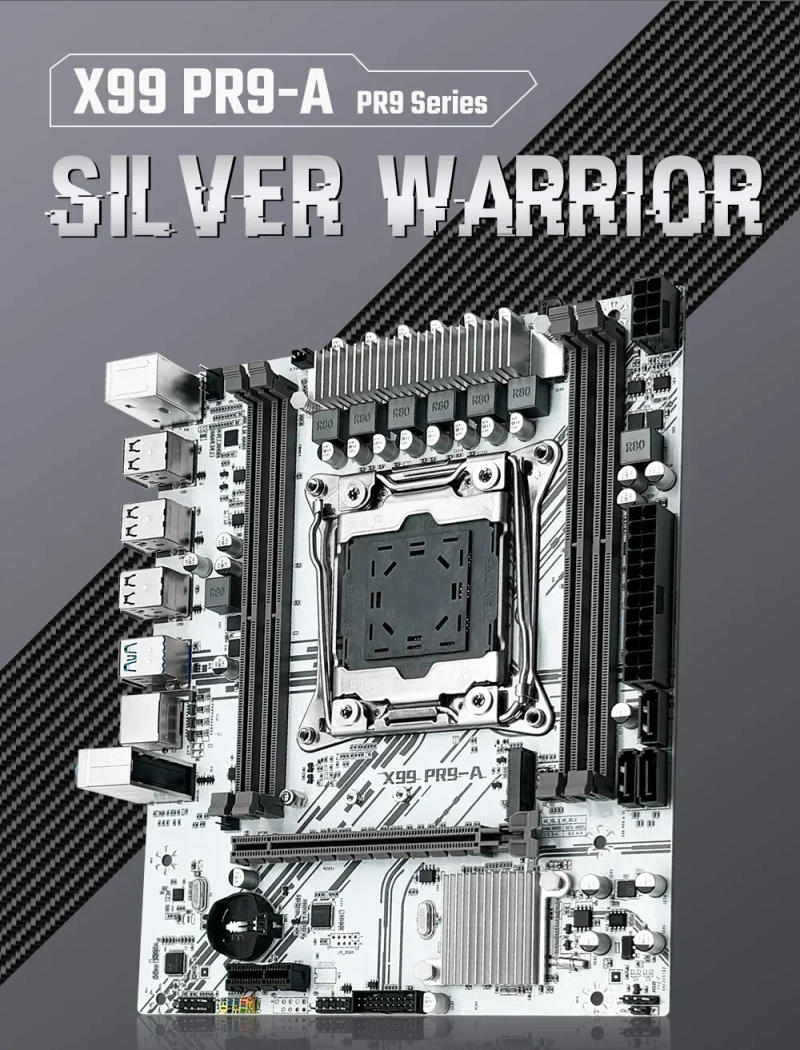 Description Picture 3 of itemMACHINIST PR9-A Xeon X99 motherboard combo LGA 2011-3 E5 2680 V4 CPU + 16GB 2400MHz DDR4 ECC memory kit Support NVME M.2 SATA