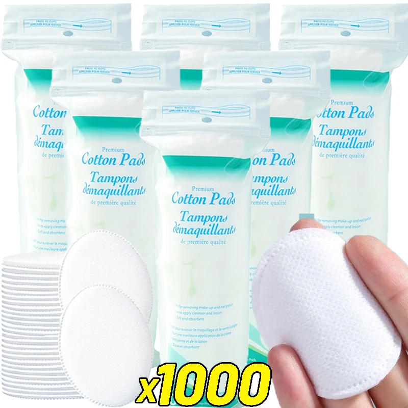 Description Picture 3 of itemDisposable Soft and Breathable Circular Makeup Remover Pads Doubles Sided Cotton Pads Non-Irritating for Daily Facial Cleaning