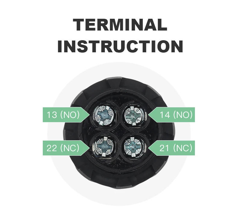 Description Picture 5 of itemEB2 Emergency Stop Button Red Mushroom Head emergency off Switch Latching e-stop Push Buttons for Electronics Machine VaneAims