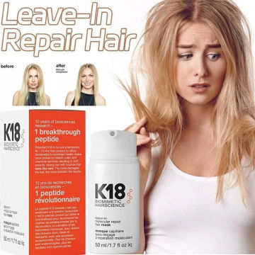 50ml Hair Repair Mask K18 Moisturizing And Hydrating Hair Care Mask Repair Damaged Hair Deep Repair Molecular Care Products