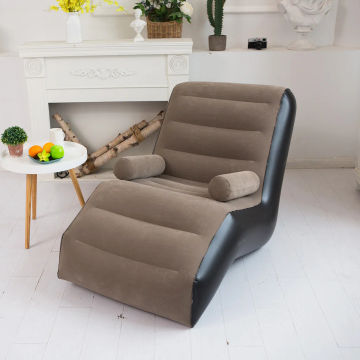 140cm Living Room S Shape Inflatable Sofa Chair Bed Cheap Single Designer Sofa Ergonomic Reclinable Lazy Divano Home Furniture