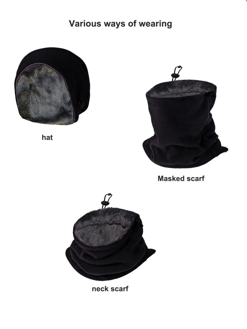 Description Picture 3 of itemNew Plush Fleece Winter Scarf for Boys Girls Women Men Unisex Ring Collar Scarf Kids Muffler Above 8 Years old Children Scarves