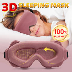 Eye Mask for Sleeping 3D Contoured Cup Blindfold Concave Molded Night Sleep Mask Block Out Light with Women Men