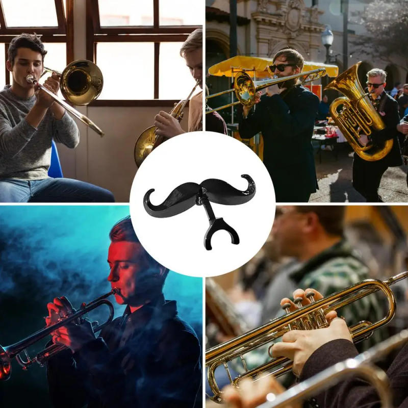 Description Picture 5 of itemClip On Mustache For Trombone 2PCS Large Shank Mouthpieces Mustache Humorous Euphonium Accessory Multipurpose Trombone Gear