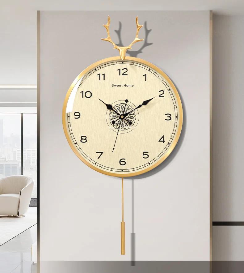 Description Picture 2 of itemSimple Modern Wall Clock Office Pendulum Interior Design Wall Clock Italy Unique Duvar Saati Home Decoration Accessories