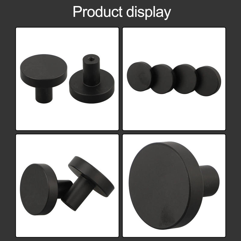 Description Picture 6 of item4pcs Round Cabinet Pulls Drawer Handle Single Hole Metal Handle Modern Minimalist  Aluminum Handle Furniture Hardware